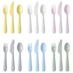KALAS 18-piece cutlery set mixed colours
