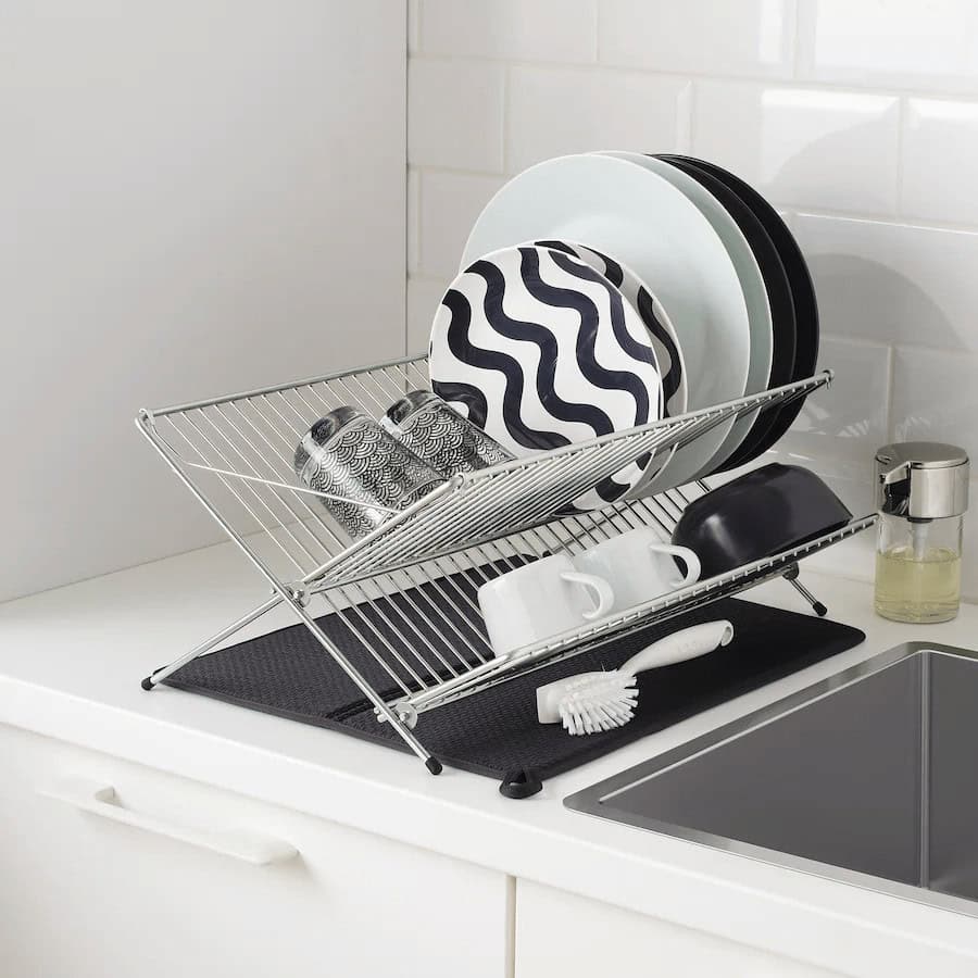 44-5 NYSKÖLJD NYSKÖLJD Dish drying mat Dark grey - Image 5
