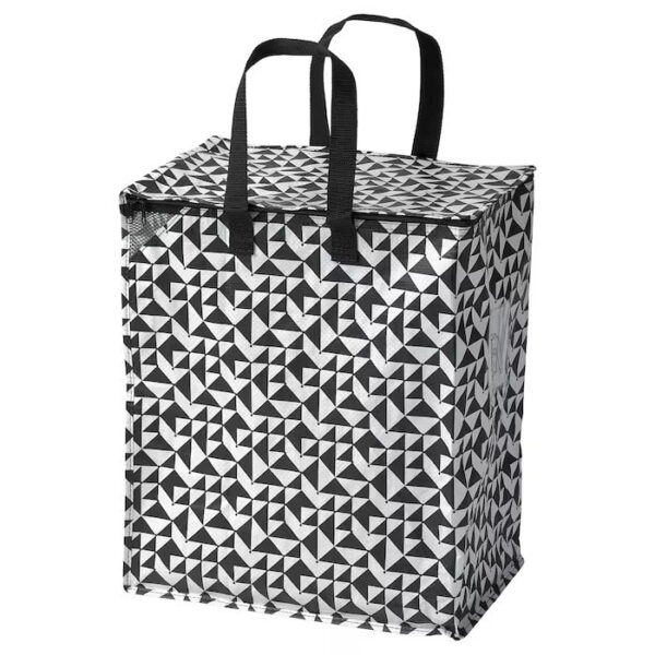 KNALLA Bag, black/white