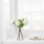 SMYCKA Artificial flower, Peony/white - Image 3