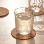 SOLABBORRE Coaster, cork/dotted, 10 cm - Image 2