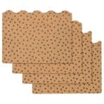 SOLABBORRE Place mat, cork/dotted, 42x32 cm