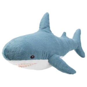 BLÅHAJ Soft toy, baby shark, 55 cm