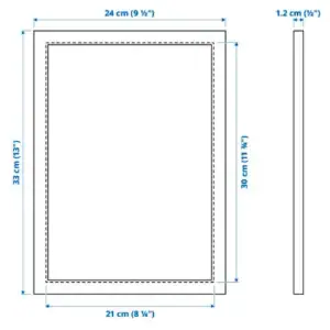 FISKBO frame, light blue, 21x30 cm