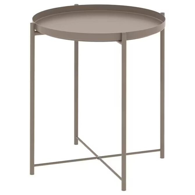 GLADOM Tray table, dark grey-beige, 45x53 cm