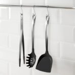 DIREKT 3-piece kitchen utensil set, black/stainless steel - Image 5