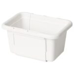 KACKLA Extendable box, white, 13-18x9 cm
