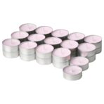 LUGNARE Scented tealight, Jasmine/pink, 3.5 hr