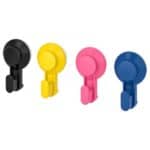 TISKEN Hook with suction cup, mixed colours