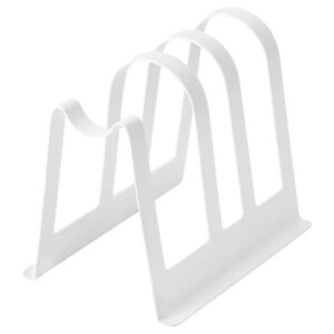 AVSTEG Cutting board and lid stand, white, 14 cm