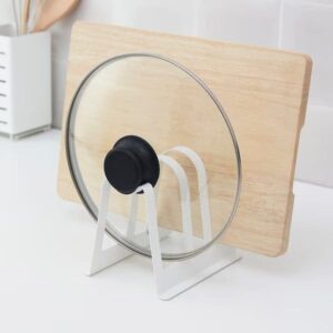 AVSTEG Cutting board and lid stand, white, 14 cm - Image 4