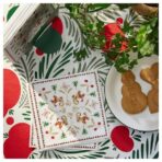 VINTERFINT Paper napkin, Christmas pattern off-white, 33x33 cm - Image 2