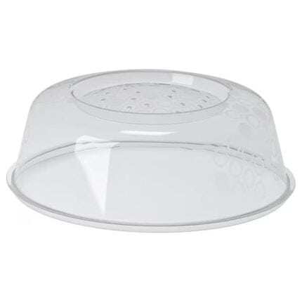 PRICKIG Microwave lid, grey, 26 cm