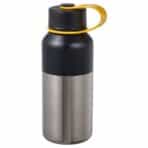 HETLEVRAD Insulated flask, stainless steel/black, 0.5 l