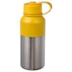 HETLEVRAD Insulated flask, stainless steel/yellow, 0.5 l