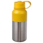 HETLEVRAD Insulated flask, stainless steel/yellow, 0.5 l