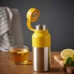 HETLEVRAD Insulated flask, stainless steel/yellow, 0.5 l - Image 6