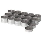 ENSTAKA Scented tealight, Bonfire/grey, 3.5 hr