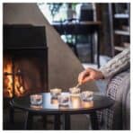 ENSTAKA Scented tealight, Bonfire/grey, 3.5 hr - Image 2