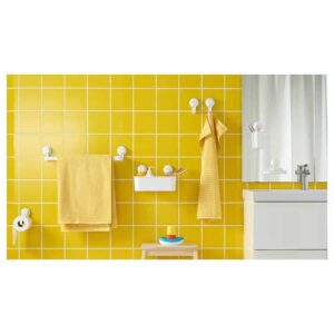 TISKEN Hook with suction cup, white - Image 2