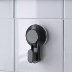 TISKEN Hook with suction cup, black - Image 2