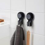 TISKEN Hook with suction cup, black - Image 3