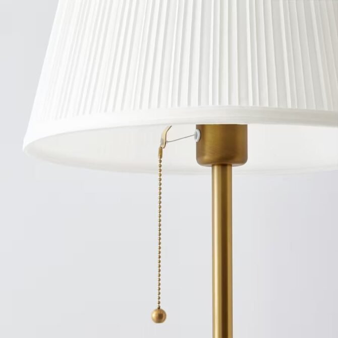 ÅRSTID Floor lamp, brass/white - Image 4