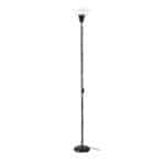 TÅGARP Floor uplighter, black/white
