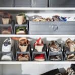 MURVEL Shoe organiser, grey, 14x14x24 cm - Image 5