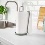 SMÅTUNGA Kitchen roll holder, grey-green - Image 2