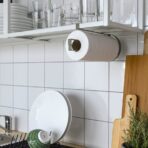 SMÅTUNGA Kitchen roll holder, grey-green - Image 6