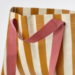 SÄCKKÄRRA Carrier bag, off-white/yellow-brown/striped, 18x45x28 cm/22 l - Image 3
