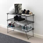 GREJIG Shoe rack, grey, 58x27x17 cm - Image 3