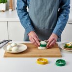 UPPFYLLD Egg slicer, set of 4, mixed colours - Image 8