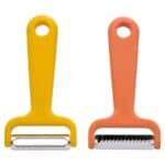 UPPFYLLD Vegetable cutters, set of 2, bright yellow/bright orange