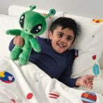 AFTONSPARV Soft toy, alien/green, 34 cm - Image 2