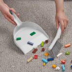 PEPPRIG Dust pan and brush, grey - Image 2