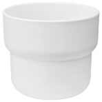 FÖRENLIG Plant pot, in/outdoor white, 12 cm