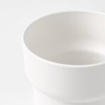 FÖRENLIG Plant pot, in/outdoor white, 12 cm - Image 5