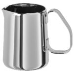 MÅTTLIG Milk-frothing jug, stainless steel, 0.5 l