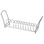 VÄLVÅRDAD Dish drying rack, stainless steel, 12x32 cm