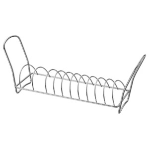 VÄLVÅRDAD Dish drying rack, stainless steel, 12x32 cm