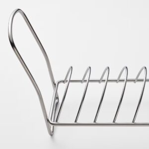 VÄLVÅRDAD Dish drying rack, stainless steel, 12x32 cm - Image 4