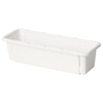 KACKLA Extendable box, white, 18-28x13 cm