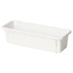 KACKLA Extendable box, white, 18-28x13 cm