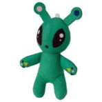 AFTONSPARV Soft toy, mini-alien/green, 10 cm