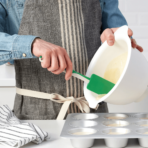 GUBBRÖRA Rubber spatula, green/white - Image 4