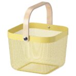RISATORP Basket, light yellow, 25x26x18 cm