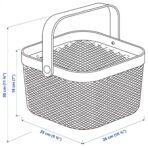 RISATORP Basket, light yellow, 25x26x18 cm - Image 5