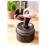ÄDELSTEN Pestle and mortar, marble black - Image 3